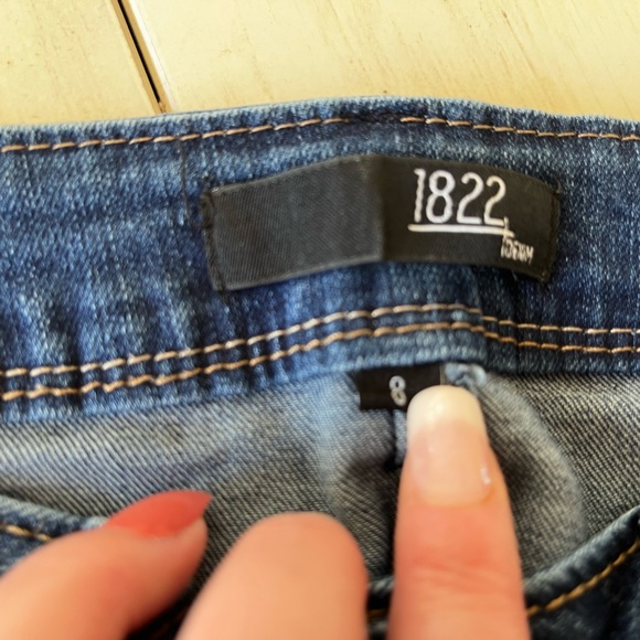 1822 distressed crop jeans size 8 - Picture 8 of 8